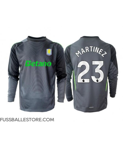 Günstige Aston Villa Emiliano Martinez #23 Torwart Heimtrikot 2025-26 Langarm Günstige Aston Villa Emiliano Martinez #23 Torwart Heimtrikot 2025-26 Langarm